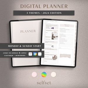 2024 Digital Planner | iPad Planner | Daily, Weekly & Monthly Planner | 2024 Planner | Dated Digital Planner | GoodNotes, Notability Planner