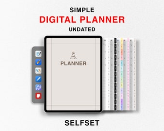 Agenda digital / Agenda para iPad / Agenda GoodNotes / Agenda minimalista / Agenda mensual / Agenda semanal / Agenda diaria / Agenda sin fechas