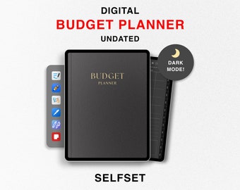 Digital Budget Planner, Finance Tracker, Finance Planner, Dark Budget Planner, Budget iPad Planner Portrait Budget Planner GoodNotes Planner