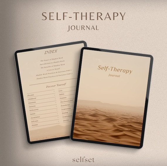 Self Therapy Journal | Healing Journal | Inner Child, Mindfulness, Therapy, Anxiety | Spiritual Journal for iPad | Digital Journal GoodNotes
