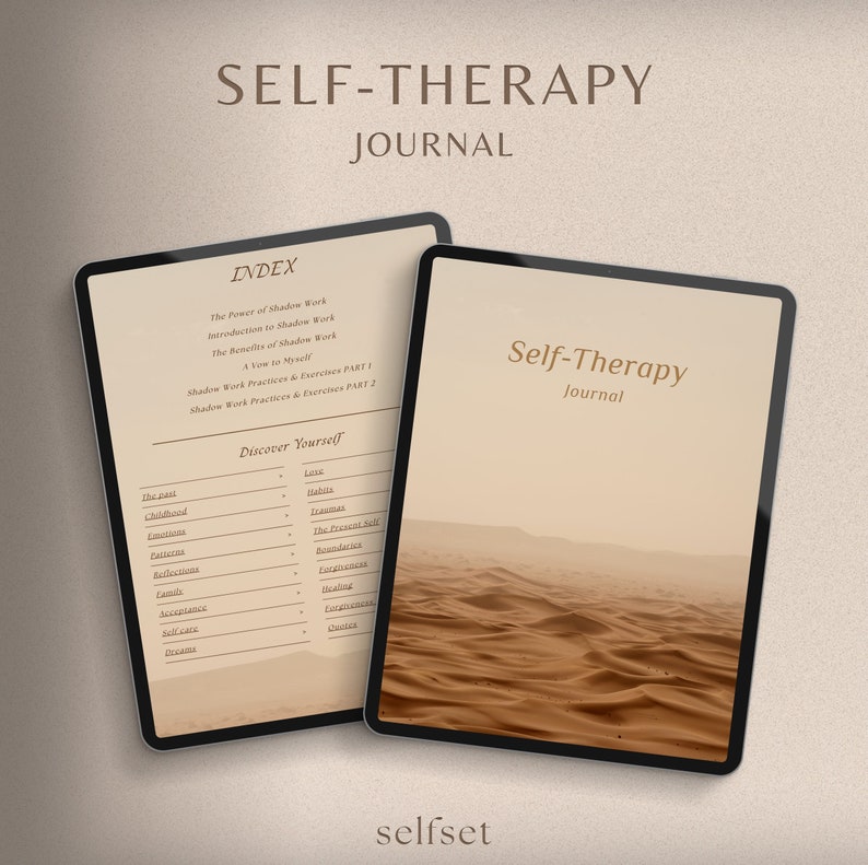 Self Therapy Journal Healing Journal Inner Child, Mindfulness, Therapy, Anxiety Spiritual Journal for iPad Digital Journal GoodNotes image 1