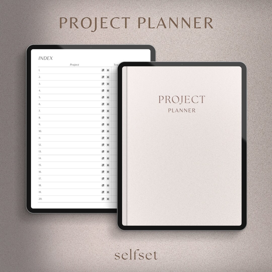 Project Planner Goodnotes Templates Project Tracker Organizer