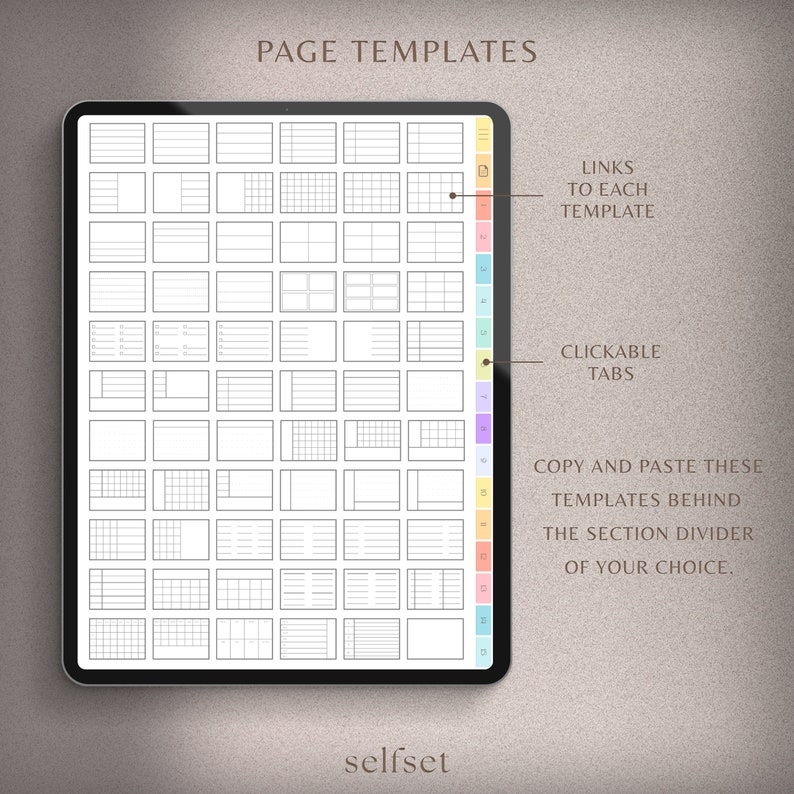 Digital Notebook GoodNotes Notebook, Student Notebook, iPad Notebook Notebook Journal GoodNotes Template, Dotted, Lined, Grid, Cornell image 4