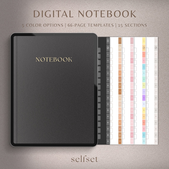 Digital Notebook | GoodNotes Notebook, Student Notebook, Ipad Notebook | Notebook Journal | GoodNotes Template, Dotted, Lined, Grid, Cornell
