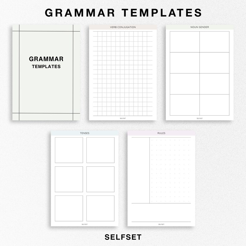 Printable Language Learning Planner, Notebook, Study and Learn English ...
