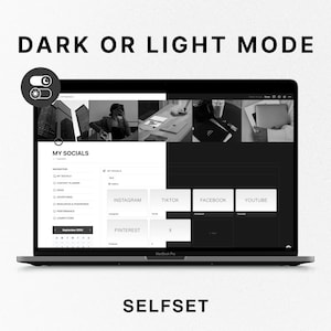 Puede incluir: Una pantalla de computadora port&aacute;til que muestra un sitio web con un tema de modo oscuro. El sitio web se titula "My Socials" y presenta un calendario, una lista de plataformas de redes sociales y un men&uacute; de navegaci&oacute;n. El sitio web est&aacute; dise&ntilde;ado para administrar cuentas de redes sociales.