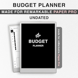 Pianificatore di budget per reMarkable Paper Pro, Finance Tracker, Pianificatore finanziario, Busta paga digitale, modelli per reMarkable Pro, Spending Tracker