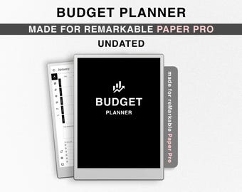 Budget Planner for reMarkable Paper Pro, Finance Tracker, Finance Planner, Digital Paycheck, templates for reMarkable Pro, Spending Tracker
