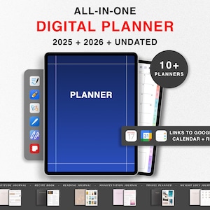 2025 + 2026 Il pacchetto digitale definitivo, Goodnotes Planner, iPad Planner, Notability Planner, Dated & Undated Digital Planner, ADHD, Student