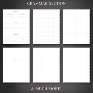 reMarkable 2 Language Learning Planner, Notebook, Study and Learn English, Chinese, French, Spanish, German, Vocabulary Workbook, Grammar image 5