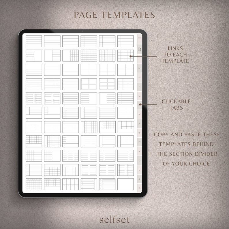 Cahier numérique Bloc-notes GoodNotes, bloc-notes pour étudiant, bloc-notes iPad Carnet de notes Modèle GoodNotes, pointillé, ligné, quadrillé, Cornell image 5