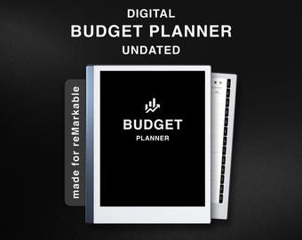 Budget Planner for reMarkable 2, Finance Tracker, Finance Planner, Digital Budget, templates for reMarkable 2, Paycheck, Spending Tracker