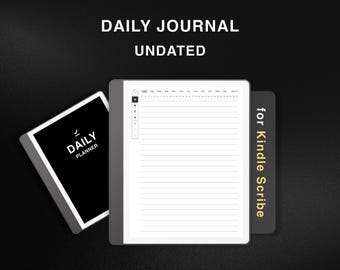 Kindle Scribe Tagesjournal, Digitales Notizbuch, Kindle Scribe Journal, Tägliches Notizbuch, Digitales Tagebuch Journal Kindle Scribe Vorlage, Tagebuch