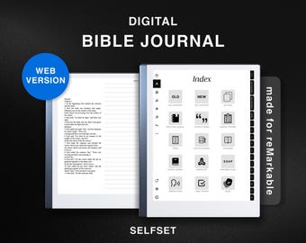 Bible Journal for reMarkable 2, Study Bible WEB, World English Bible WEB, Old New Testament, Bible Study, Bible Notebook, Learn Bible