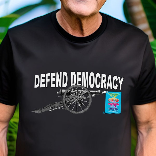 Defend Democracy tshirt, vote tshirt, political, support democracy, support voting, unisex, Rockin Cotton Designs