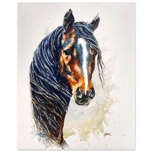 Poster beaux-arts de cheval 20 x 25 cm / 8 x 10″