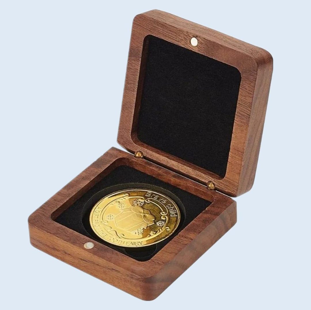Wooden Challenge Coin Display Box: Velvet Interior, 40mm Coin - Etsy