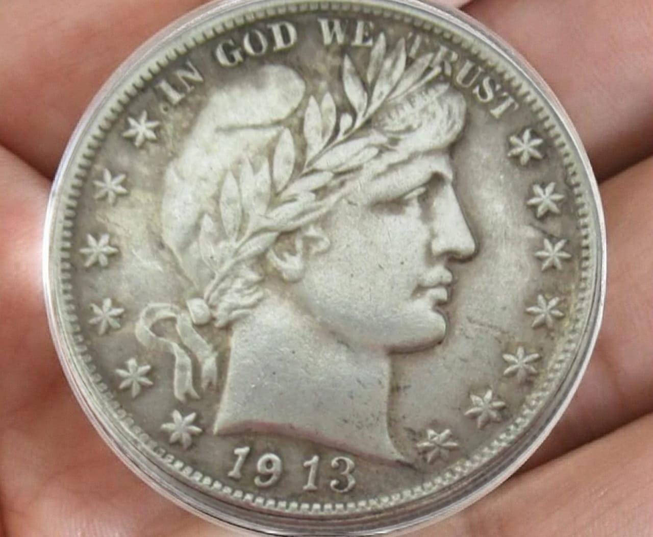 1913 P- S-D バーバー ハーフ ドル シルバー コレクター向け希少記念