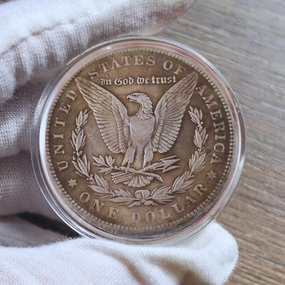 コレクター向けの 1878 年モルガン ダラーの珍しい記念コイン。 - Etsy