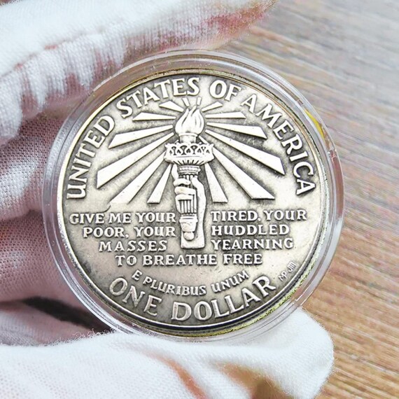 1986 Statue of Liberty Dollar Silver Rare Commemorative Coin for