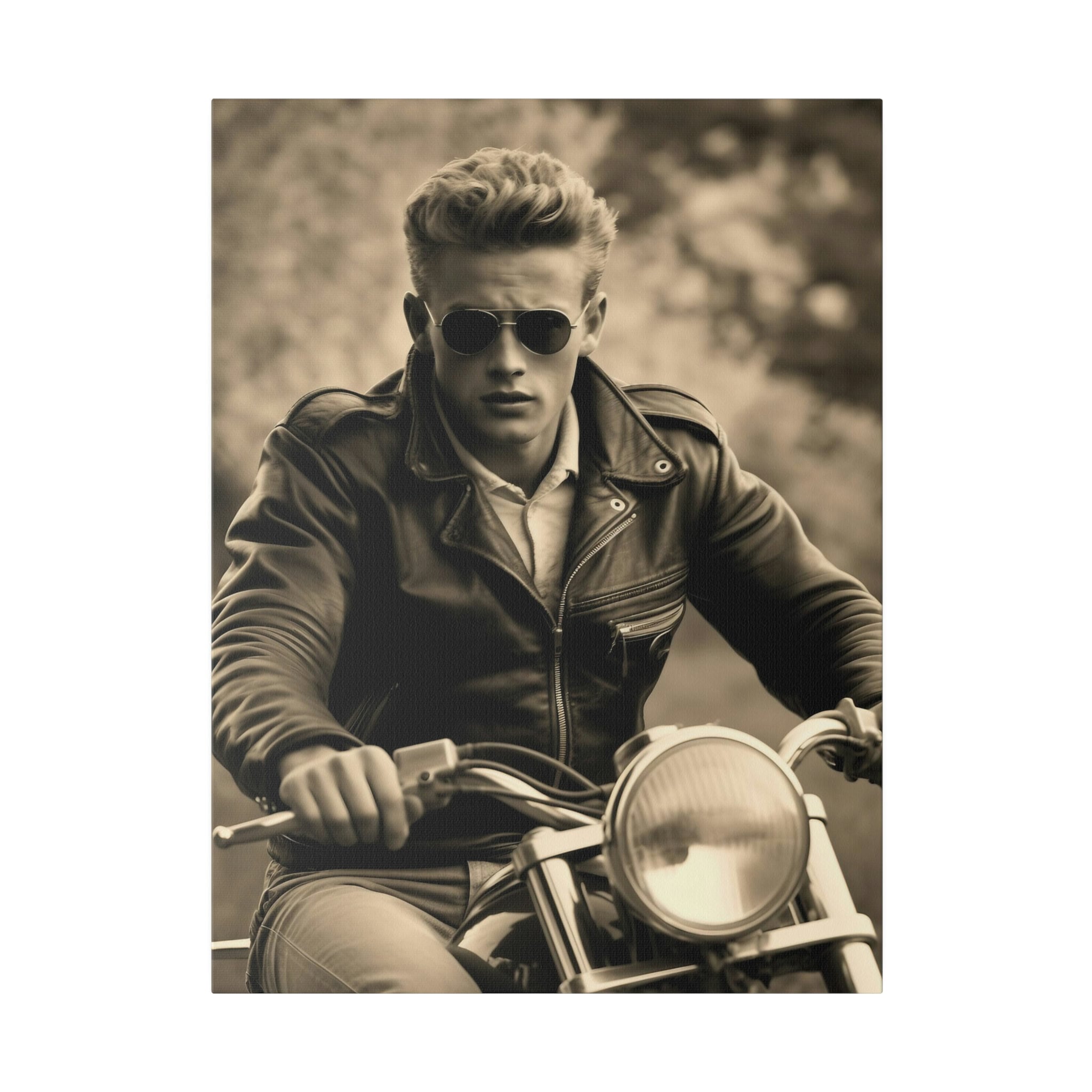 James Dean Motorcycle Poster