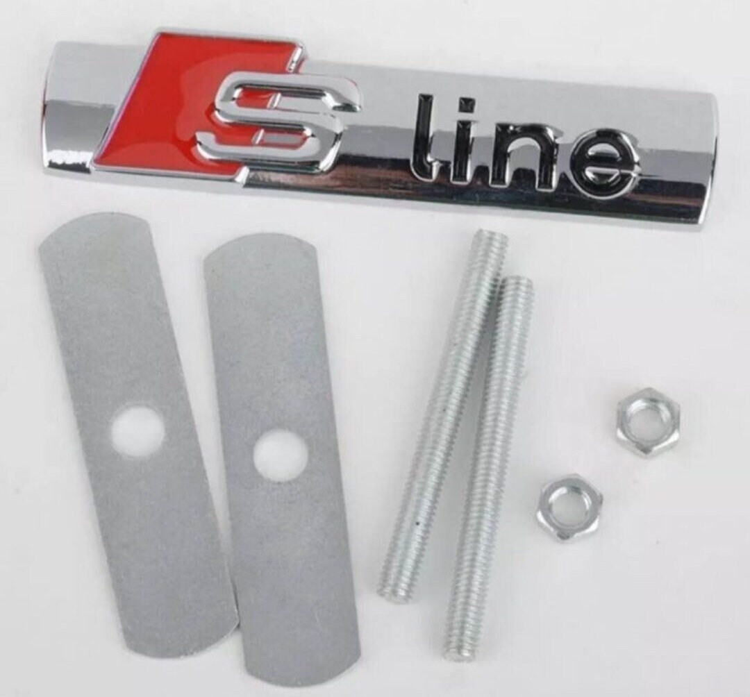 1xalle Model S Line Badge Front Logo Grill Embleme Chrome Etsy