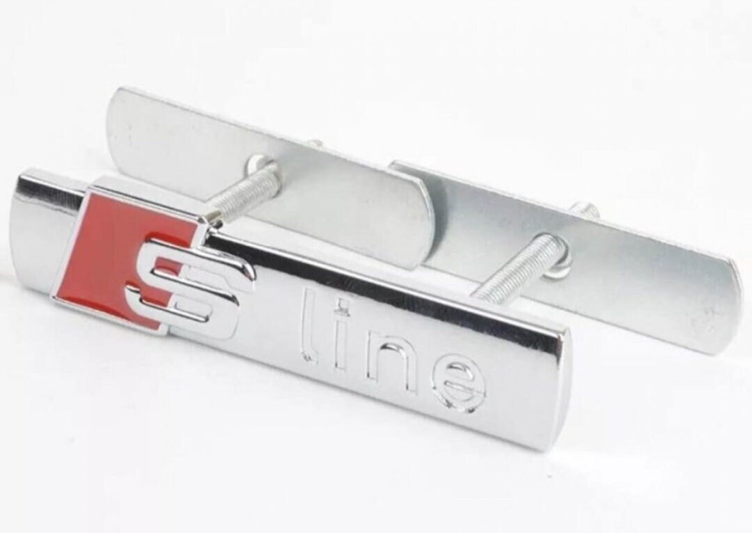 1xalle Model S Line Badge Front Logo Grill Embleme Chrome Etsy