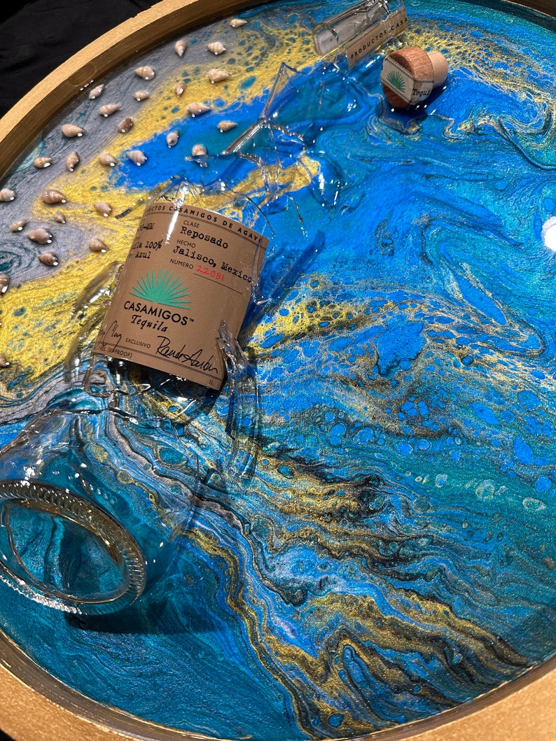 Custom Broken Bottle Art Made to Order With Your Color Selection Wall