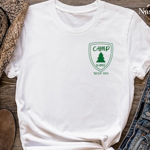 Camping T-shirt, Camp Shirt, Camping Long Sleeve, Troop Shirt, Girls Camping Group Tee, Girls Shirt, Camps Group Shirt, Camping Girl