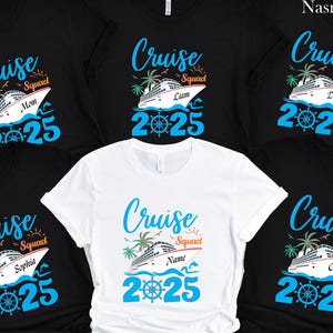 Custom Cruise Squad 2025 Shirt, Cruise Squad Shirt, Custom Cruise Squad Group Shirt for 2025, Custom Family Cruise Shirts, Family Cruise