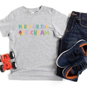 Kids' Ice Cream Shirt, Funny Toddler Summer Tee immagine 4