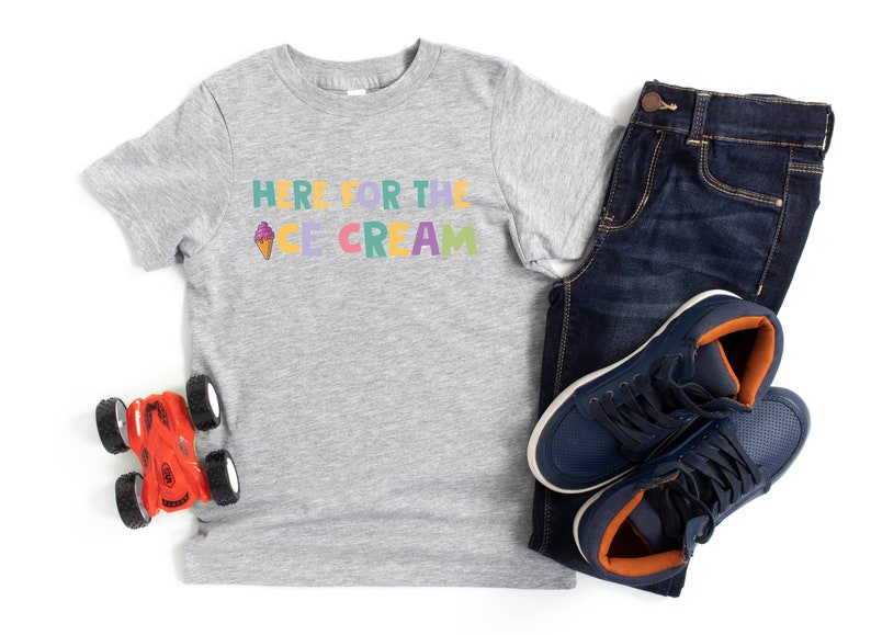 Kids' Ice Cream Shirt, Funny Toddler Summer Tee immagine 4