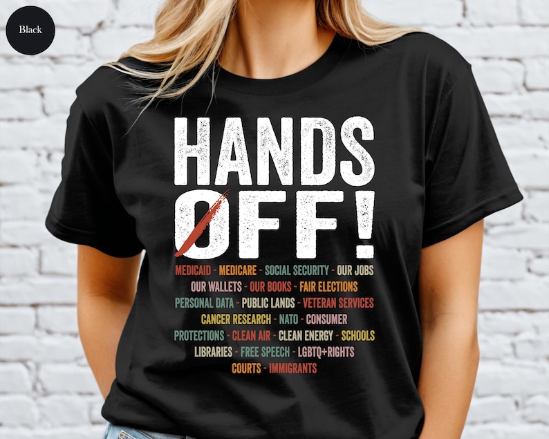 Hands Off Protest Shirt, Political Activism Tee, Environmental Rights T-Shirt, Save Public Lands Shirts afbeelding 1