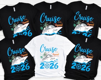 Personalized Cruise Squad 2026 Shirt: Custom Family Vacation Tee