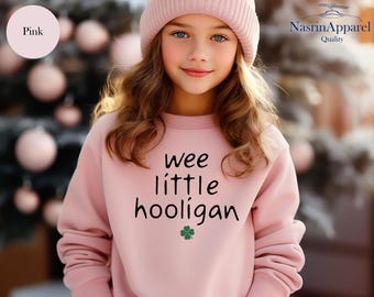 Wee Little Hooligan Toddler Sweatshirt - St Patrick's Day Kids Pullover