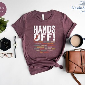 Hands Off Protest Shirt, Political Activism Tee, Environmental Rights T-Shirt, Save Public Lands Shirts afbeelding 7