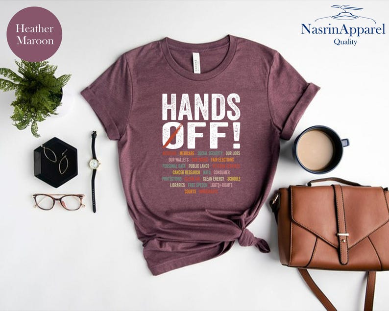 Hands Off Protest Shirt, Political Activism Tee, Environmental Rights T-Shirt, Save Public Lands Shirts afbeelding 7