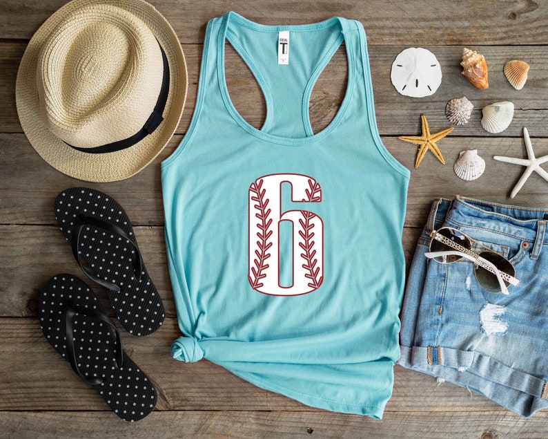 Personalized Baseball Tank Top, Baseball Numbers Tank Tops, Baseball Mom Tank, Personalized Baseball Number Tees, Custom Baseball Shirts, image 1