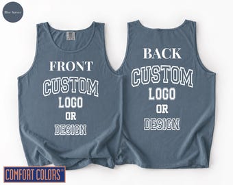 Custom Text Tank Top: Personalized Graphic Design
