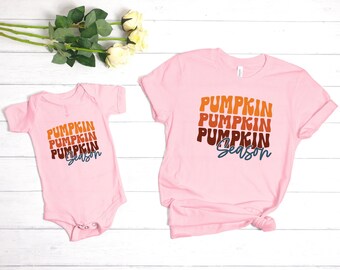 Pumpkin Season Matching Shirt: Mommy and Me Fall Outfit