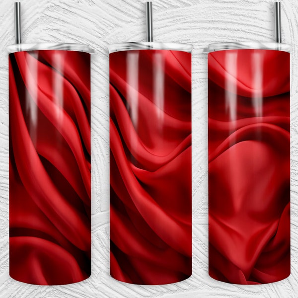 Red Drapes Tumbler Wrap | 20oz Tumblers PNG | Sublimation Design Tumblers | Cool Novelty | Graphic Template | Custom Fabric Cup