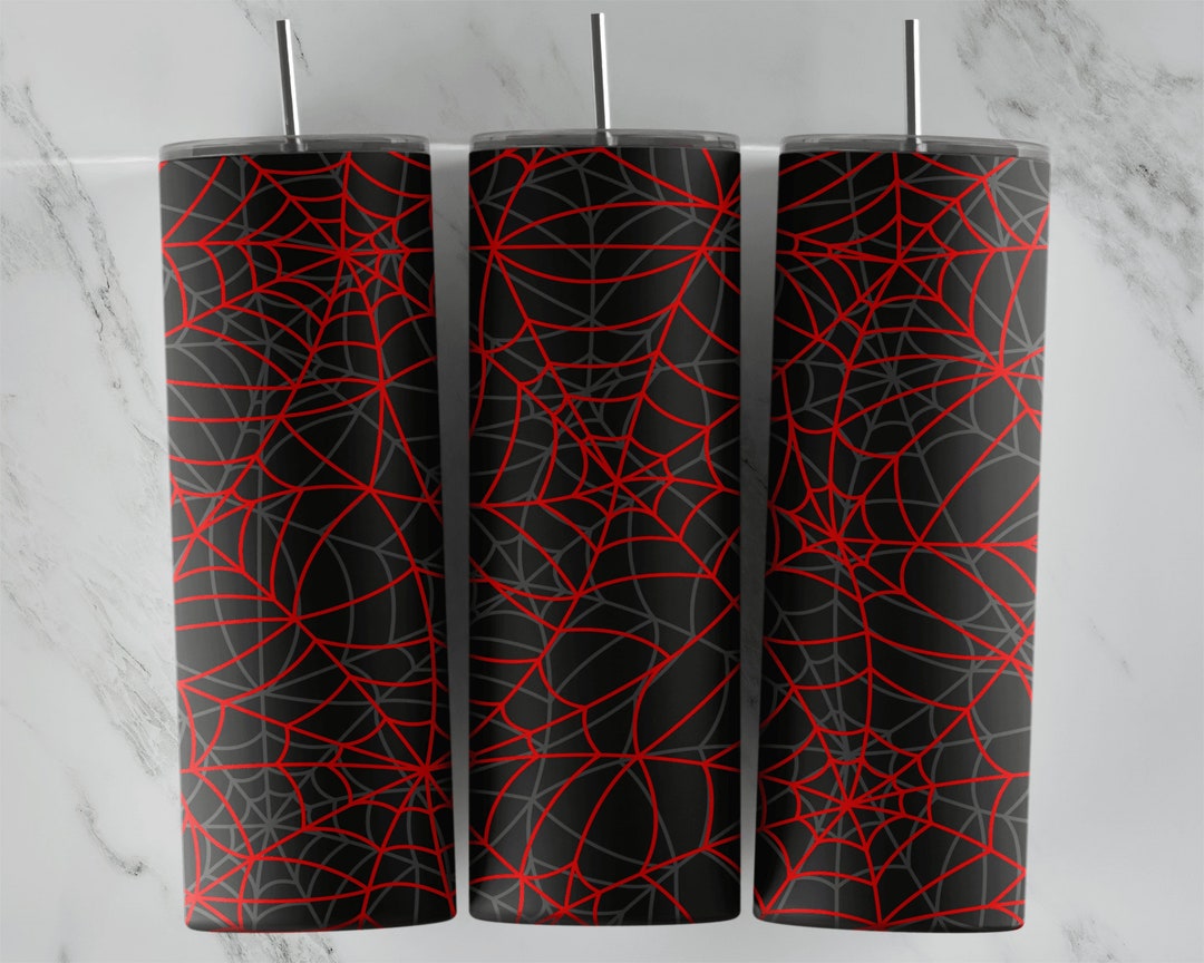 Red Spider Web Tumbler Wrap | 20oz Tumblers PNG | Sublimation Design ...