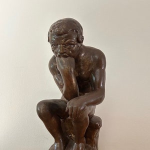 From France - Rodin &quot;The Thinker&quot; Statue, Large / 15 inches