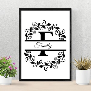 Family Quote Wall Art Picture Downloadable Instant PDF
