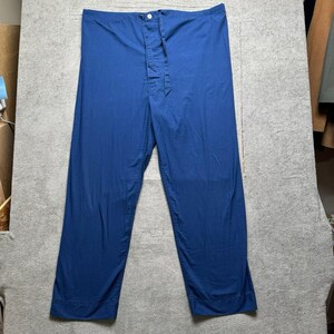 ヴィンテージ イヴ・サンローラン YSL パジャマセット メンズ M ブルー ナイトウェア ラウンジウェア 80年代 90年代 画像 8