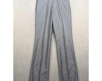 Pantalones vaqueros vintage estilo western con botones de perlas, color gris, nuevos, talla 32x34, sin dobladillo, estilo rockabilly.