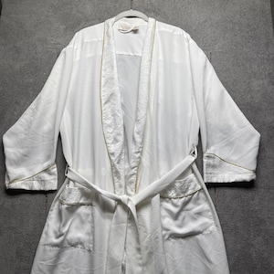 Victoria's Secret Gold Label Robe de mariée femme satiné blanc orné de finitions dorées P/S
