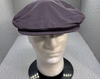 Gorra de vendedor de periódicos de lana a cuadros Pendleton, estilo vintage, fabricada en EE. UU., Old Money Ivy Hat XL