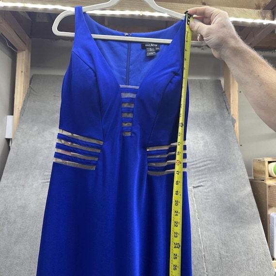 Dave & Johnny Royal Blue Gown Size 7/8 Illusion Mesh Black Tie Formal Dress  - Etsy Israel