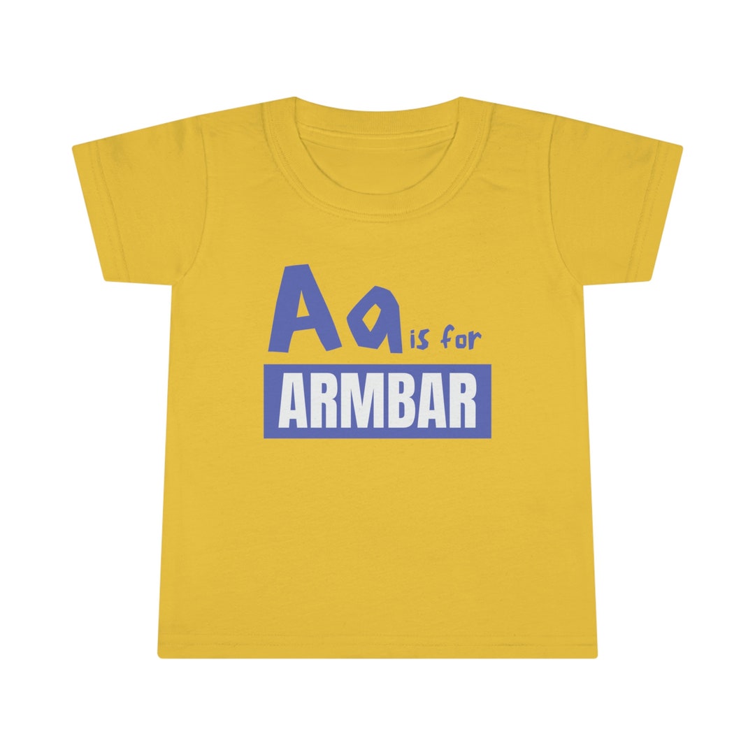 A is for Armbar Jiujitsu Kid MMA Toddler Tshirt Etsy